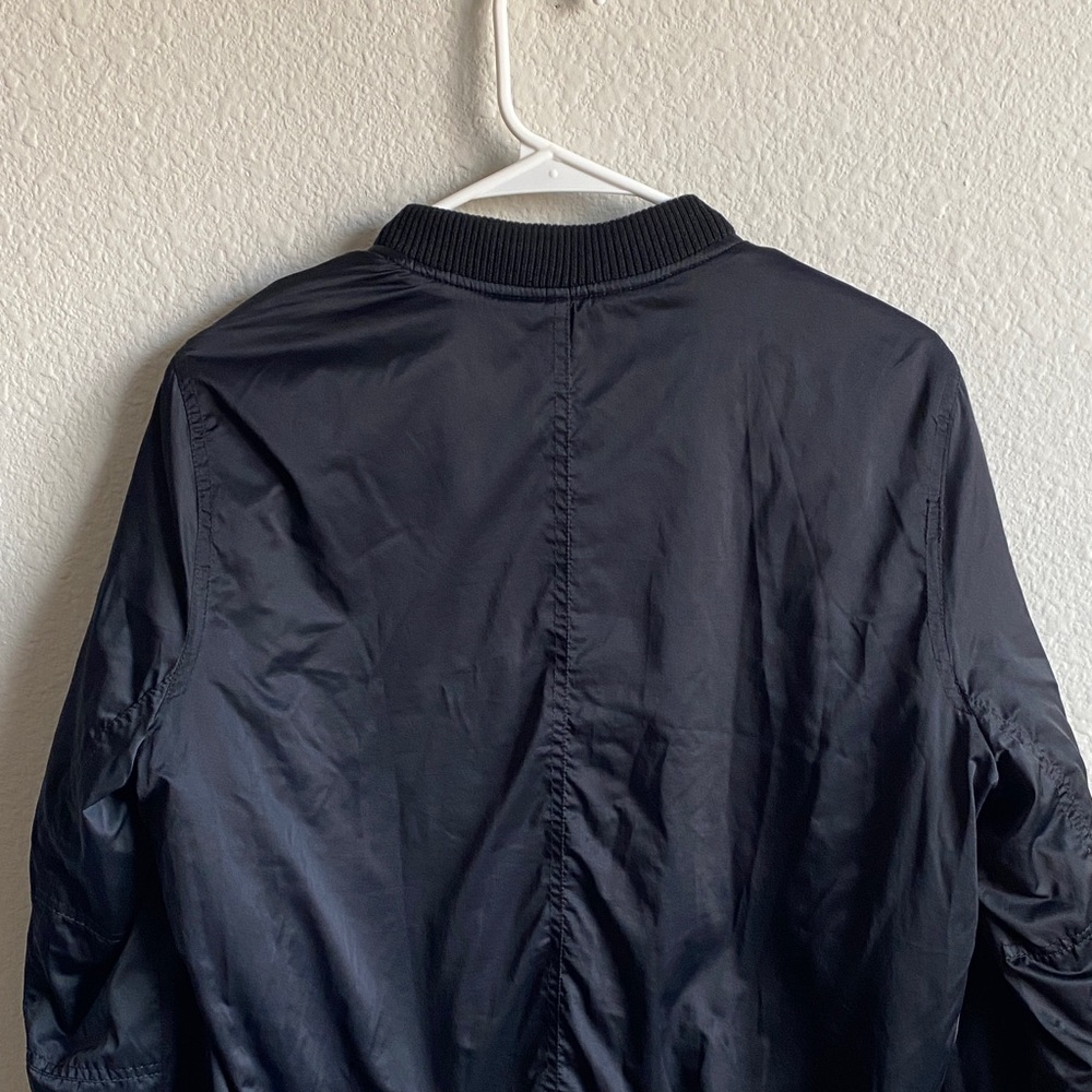 American Eagle Outfitters Black Floral Bomber Jacket - Picture 9 of 13